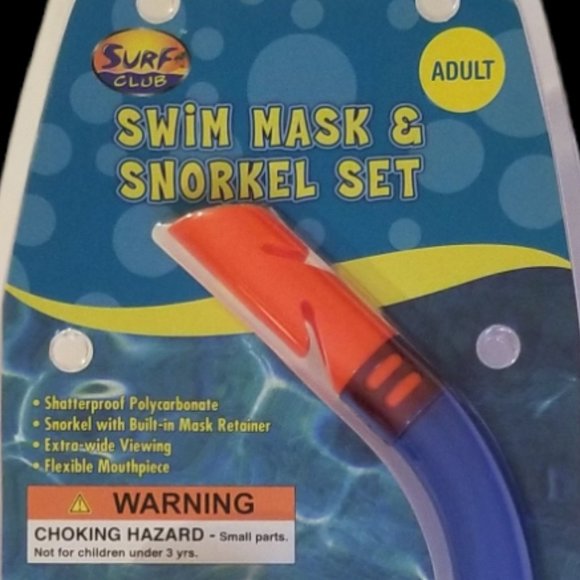 🆕 SURF CLUB Swim Mask & Snorkel Set - ADULT - Picture 2 of 2